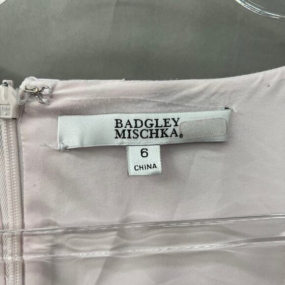 45. Badgley Mischka Floral Gown Womens 6 Princesscore Modest Swiftie Wedding - Picture 9 of 9